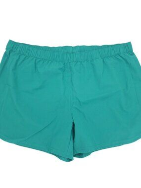 Columbia PFG Tamiami Pull On Shorts Women Plus 2X Green 5" Inseam Fishing Hiking